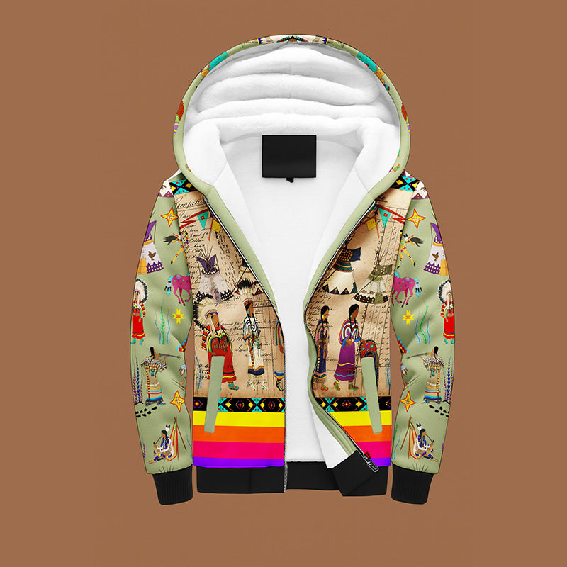 Blackfoot Line Sage Men's Sherpa Hoodie