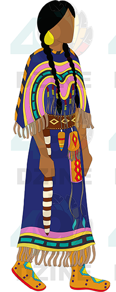 Blackfoot Women in Regalia 3 Transfer (Various Sizes)