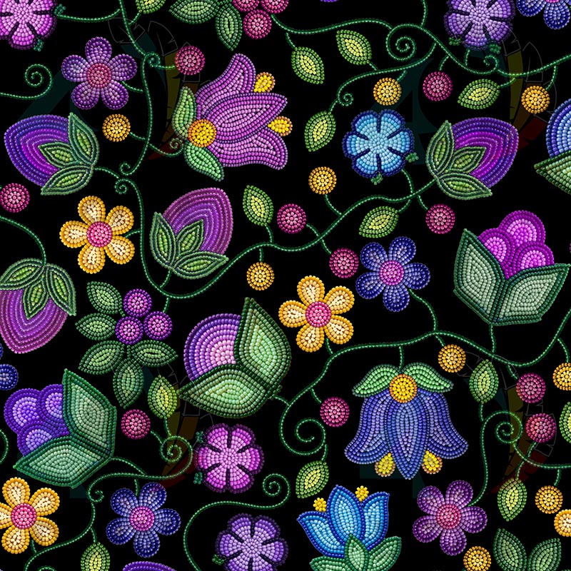 Bloom Uplift Black 42 Inch Cotton Poplin Pre Order
