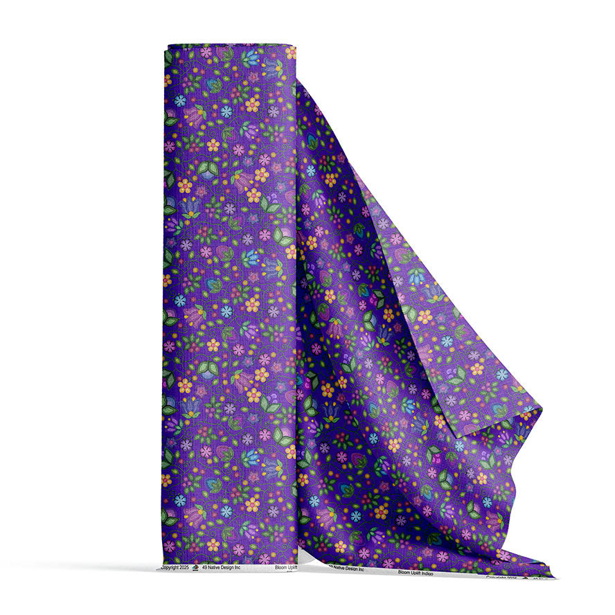 Bloom Uplift Indigo 42 Inch Cotton Poplin Pre Order