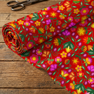 Boreal Bounty Red 42 Inch Cotton Poplin Pre Order