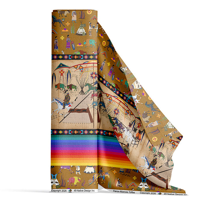 Broken Dowry Toffee Satin Fabric By the Yard Pre Order