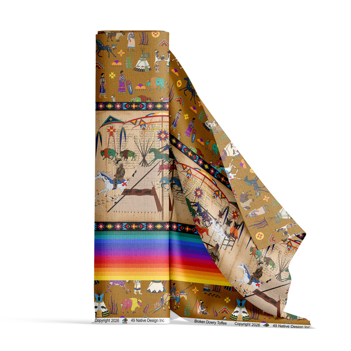 Broken Dowry Toffee 42 Inch Cotton Poplin Pre Order