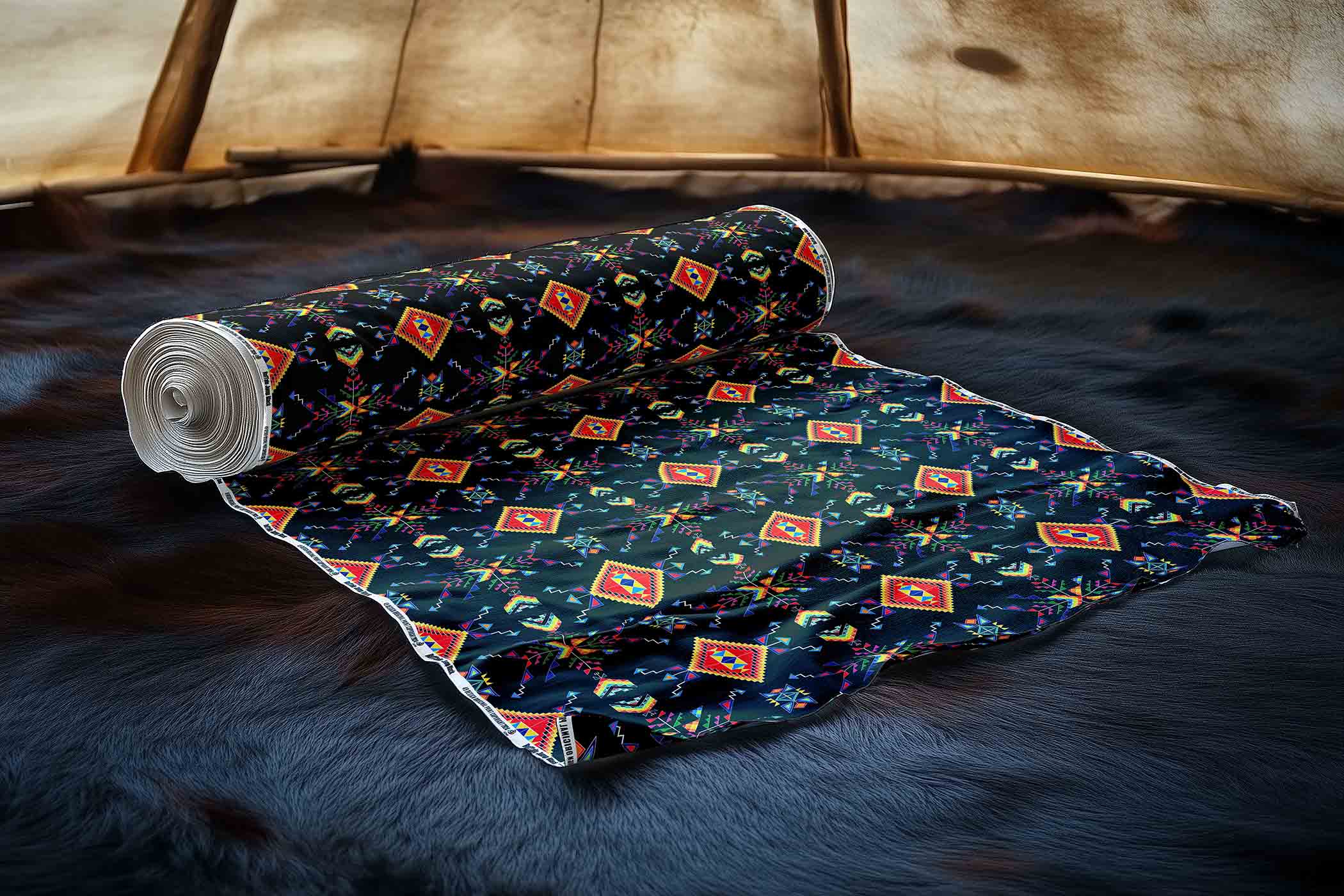 Buffalo Jump Black 42 Inch Cotton Poplin Pre Order