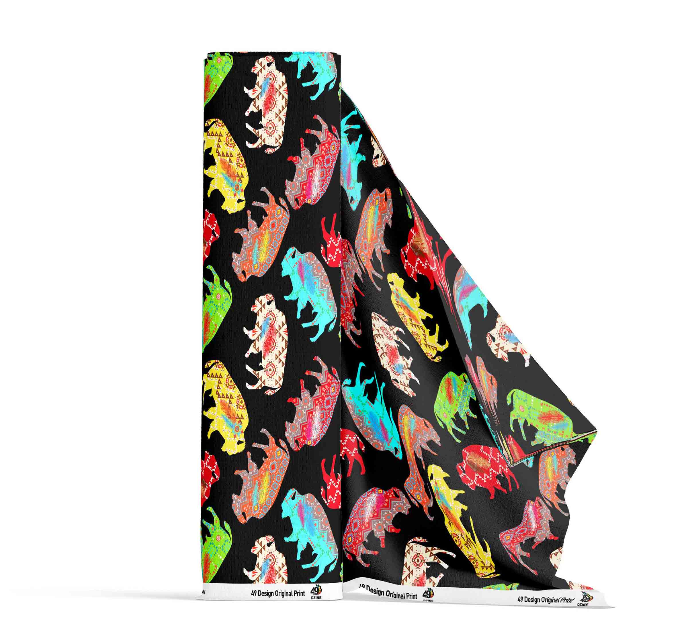Buffalo Powwow 42 Inch Cotton Poplin Pre Order