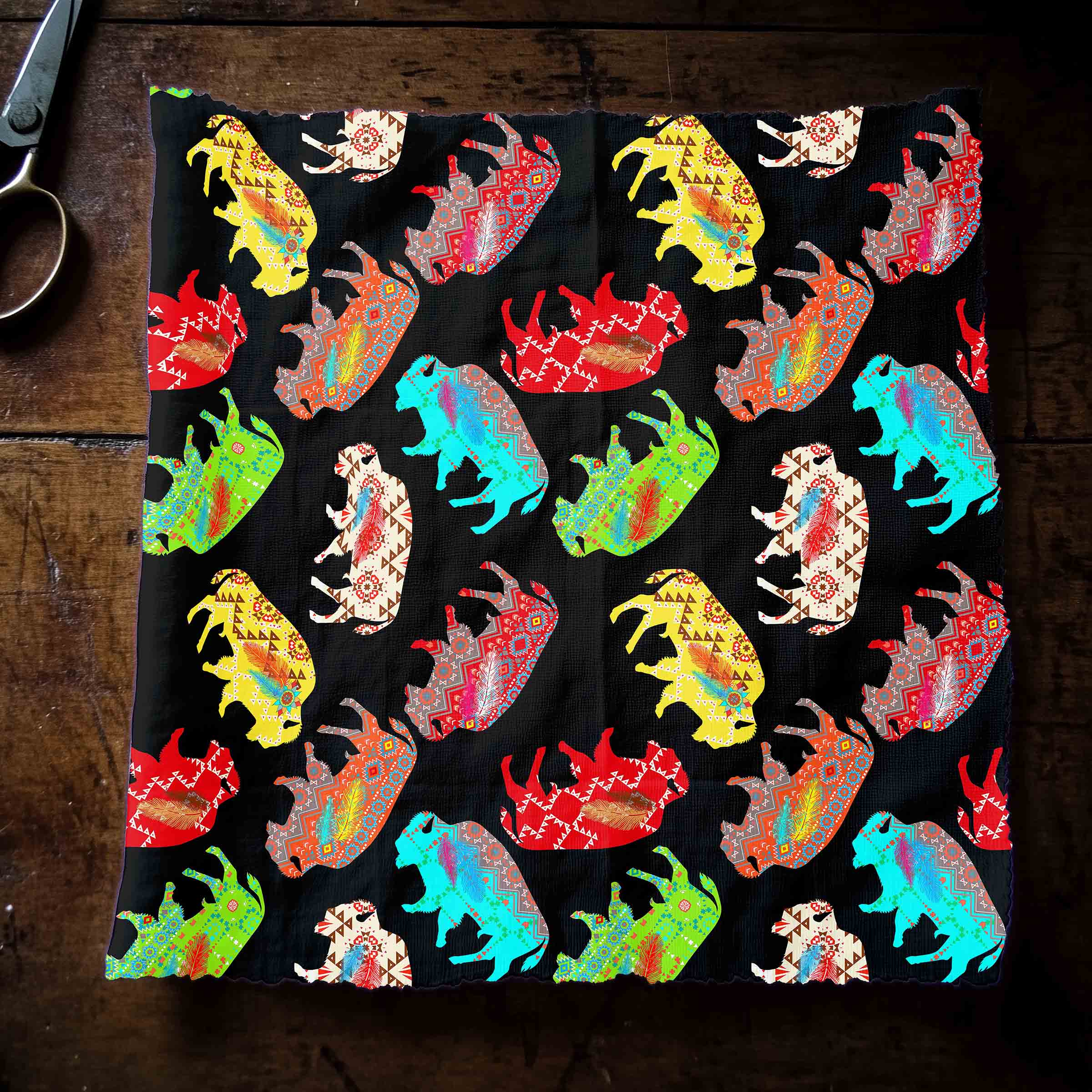 Buffalo Powwow 42 Inch Cotton Poplin Pre Order