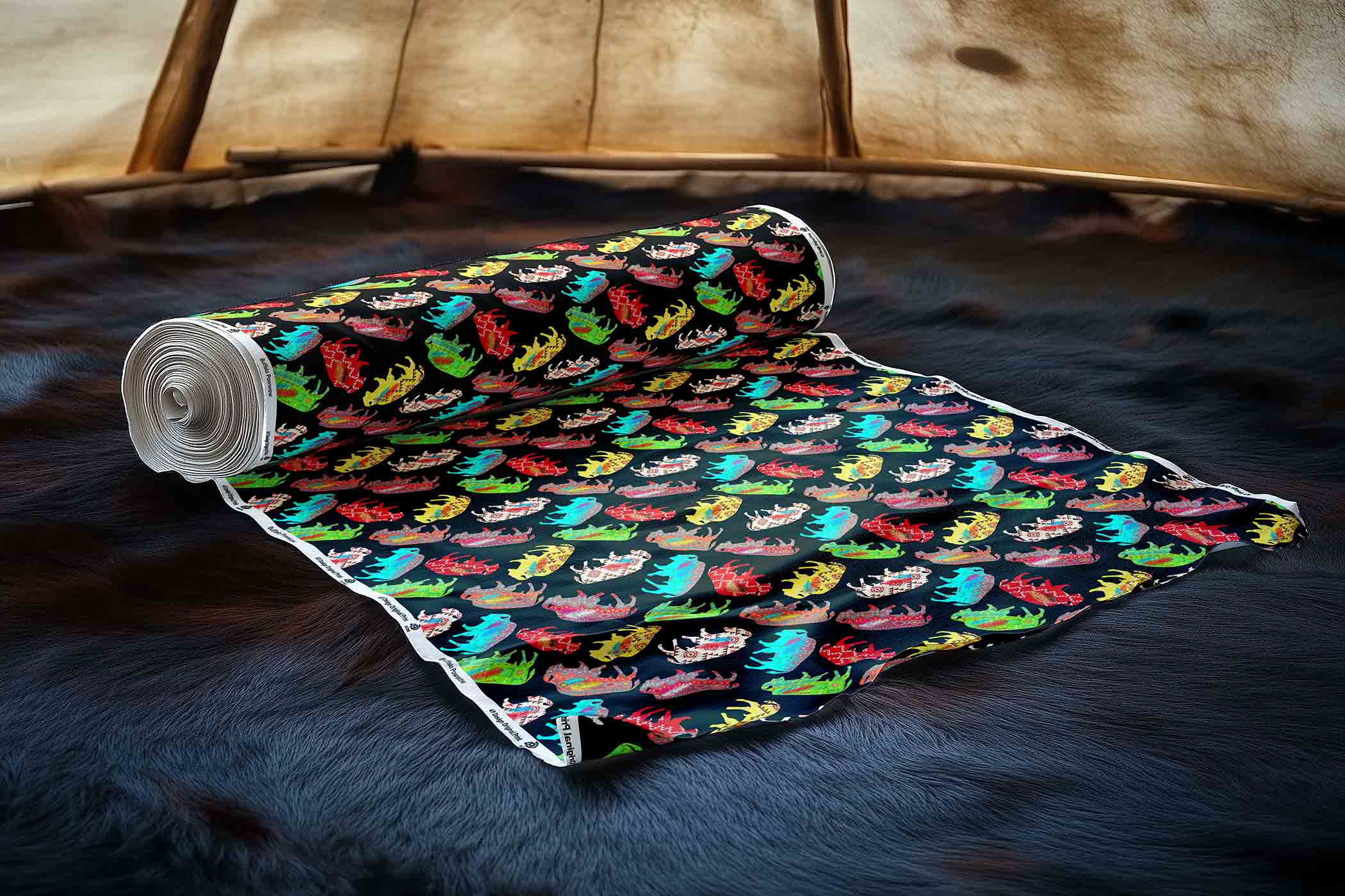 Buffalo Powwow 42 Inch Cotton Poplin Pre Order