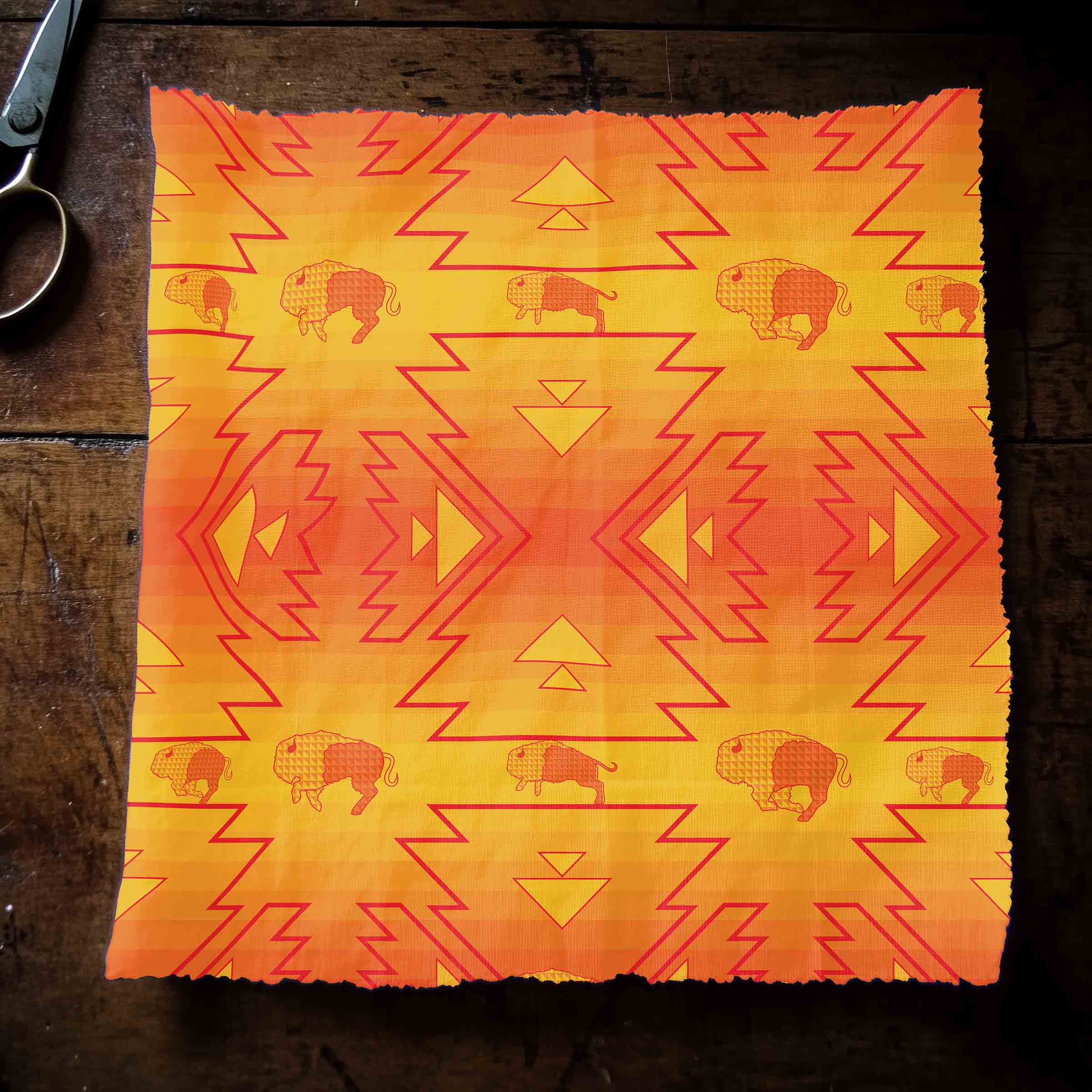 Buffalo Run Orange 42 Inch Cotton Poplin Pre Order