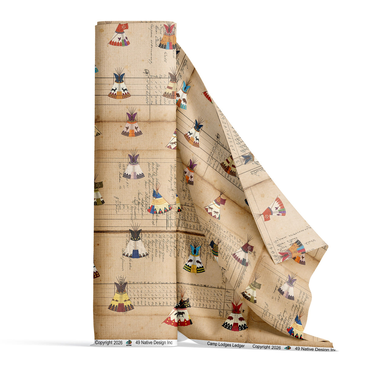 Camp Lodges Ledger 42 Inch Cotton Poplin Pre Order