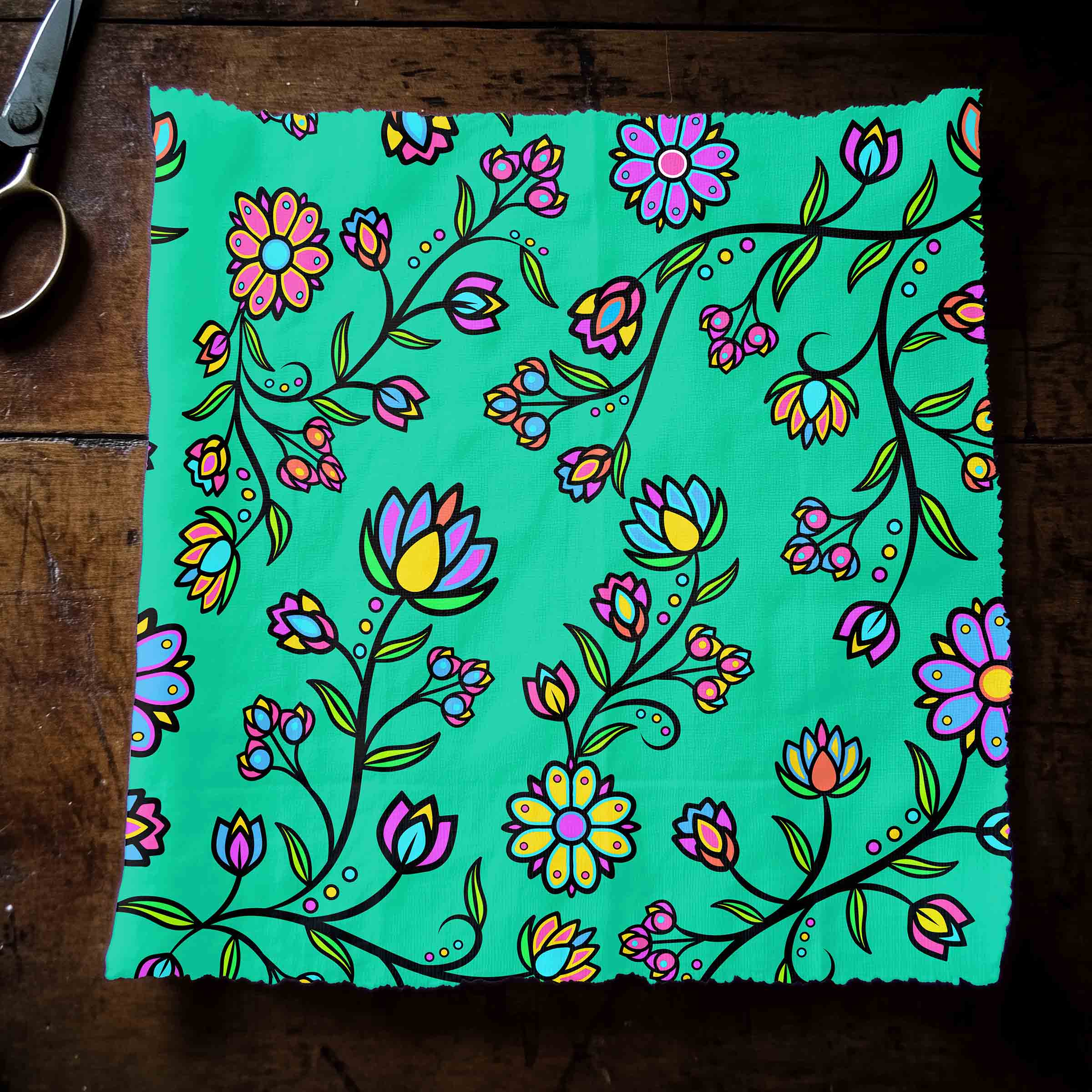 Cosmic Whisper Pastel Pond Reflections 42 Inch Cotton Poplin Pre Order