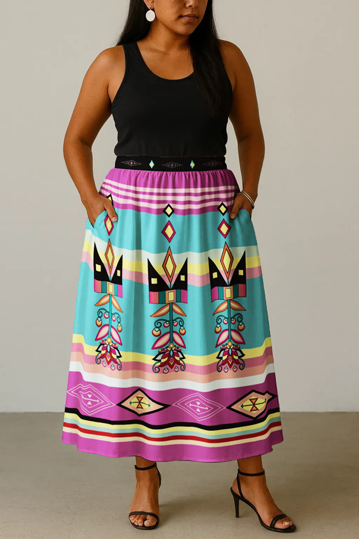 Crown of the Prairie Pink Skirt