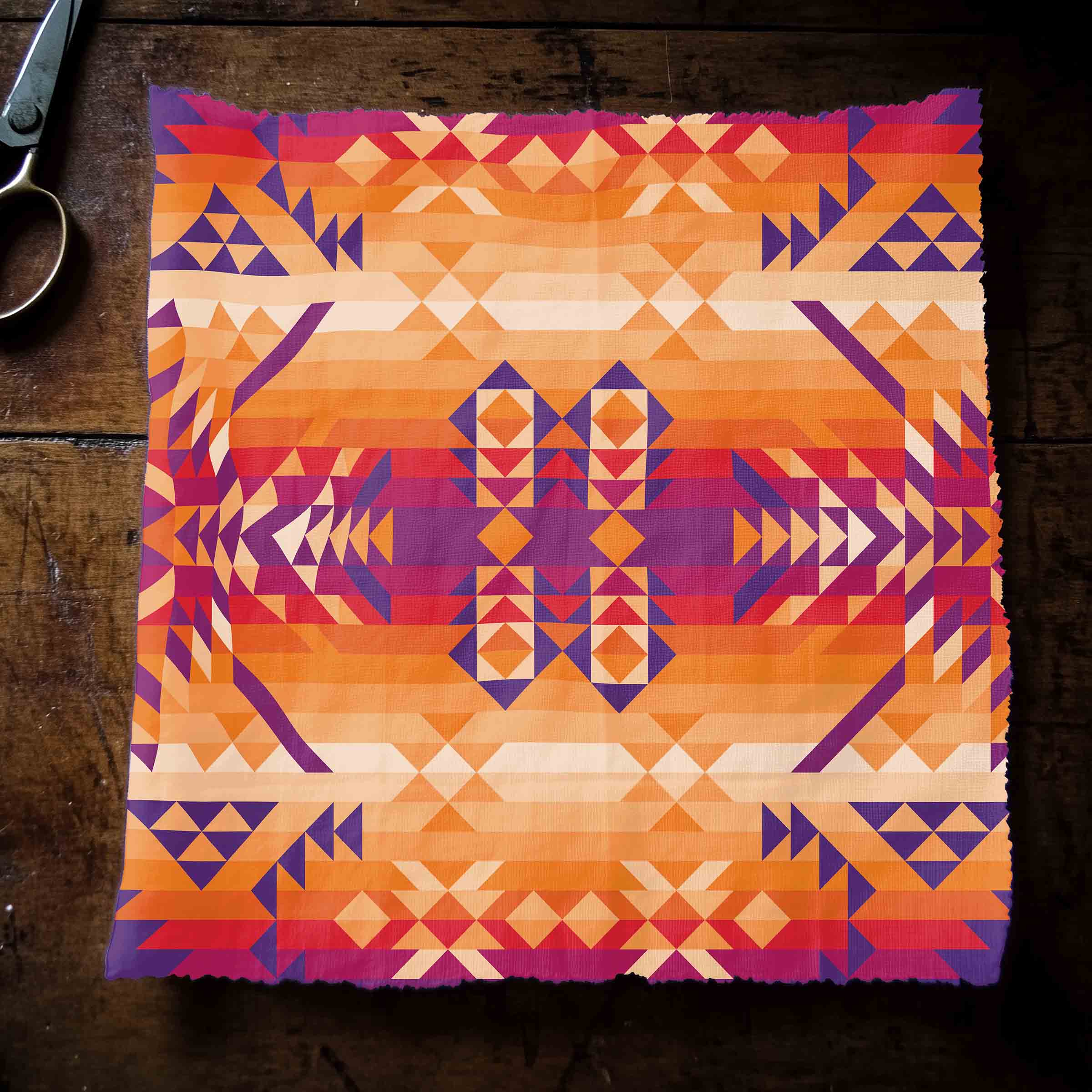 Desert Geo Cotton 42 Inch Cotton Poplin Pre Order