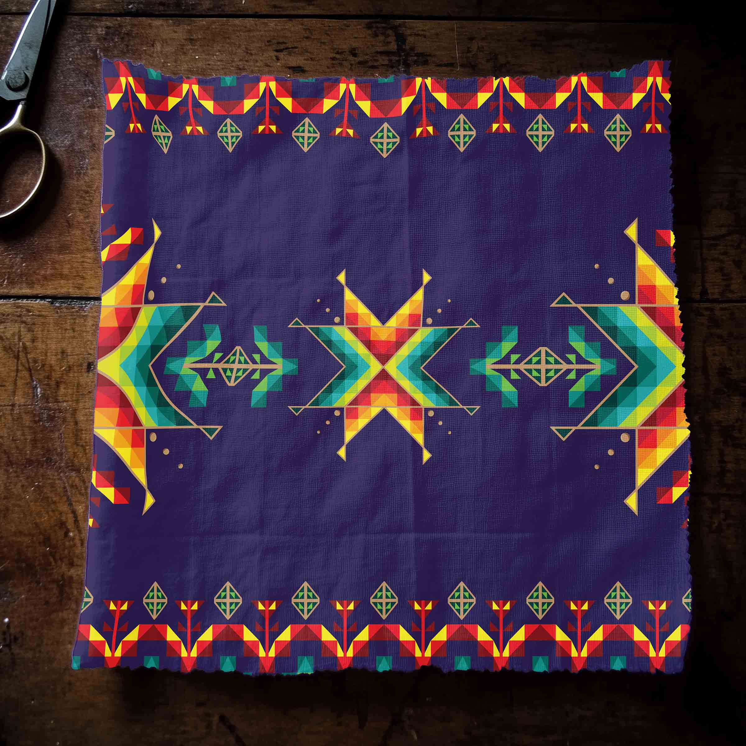 Dreams of Ancestors Indigo 42 Inch Cotton Poplin Pre Order