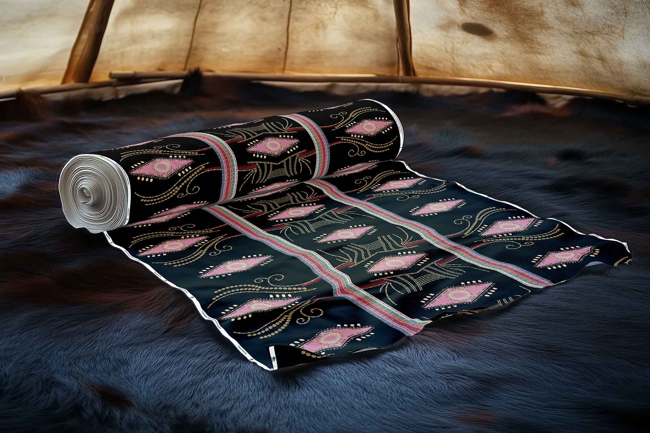 Dreams of Deco Black 42 Inch Cotton Poplin Pre Order