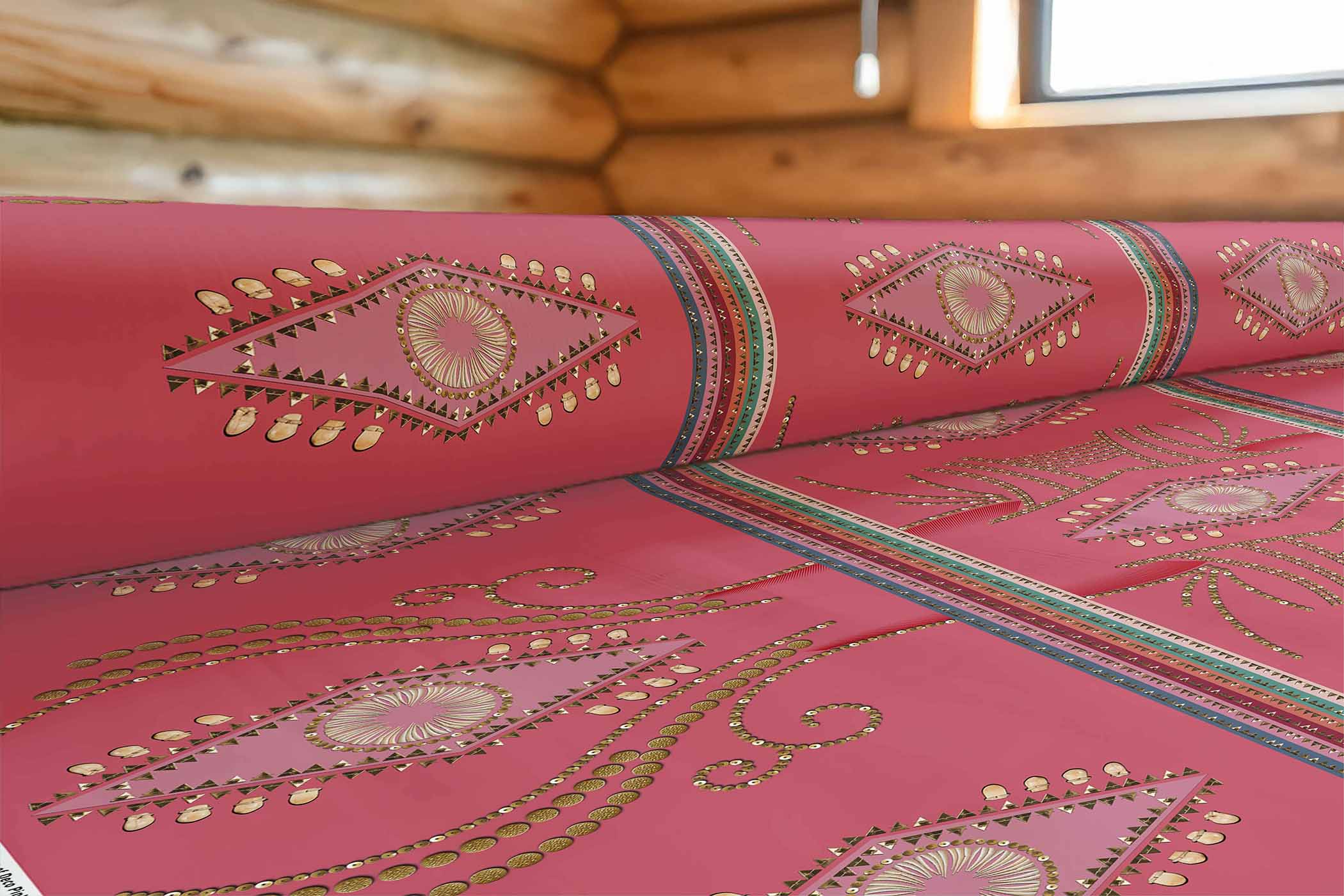 Dreams of Deco Pink 42 Inch Cotton Poplin Pre Order