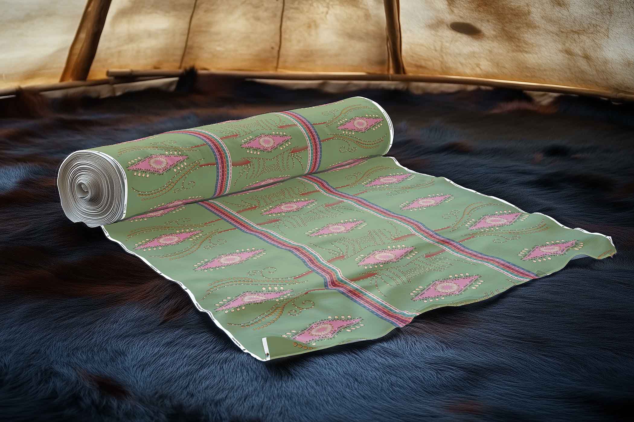 Dreams of Deco Sage 42 Inch Cotton Poplin Pre Order