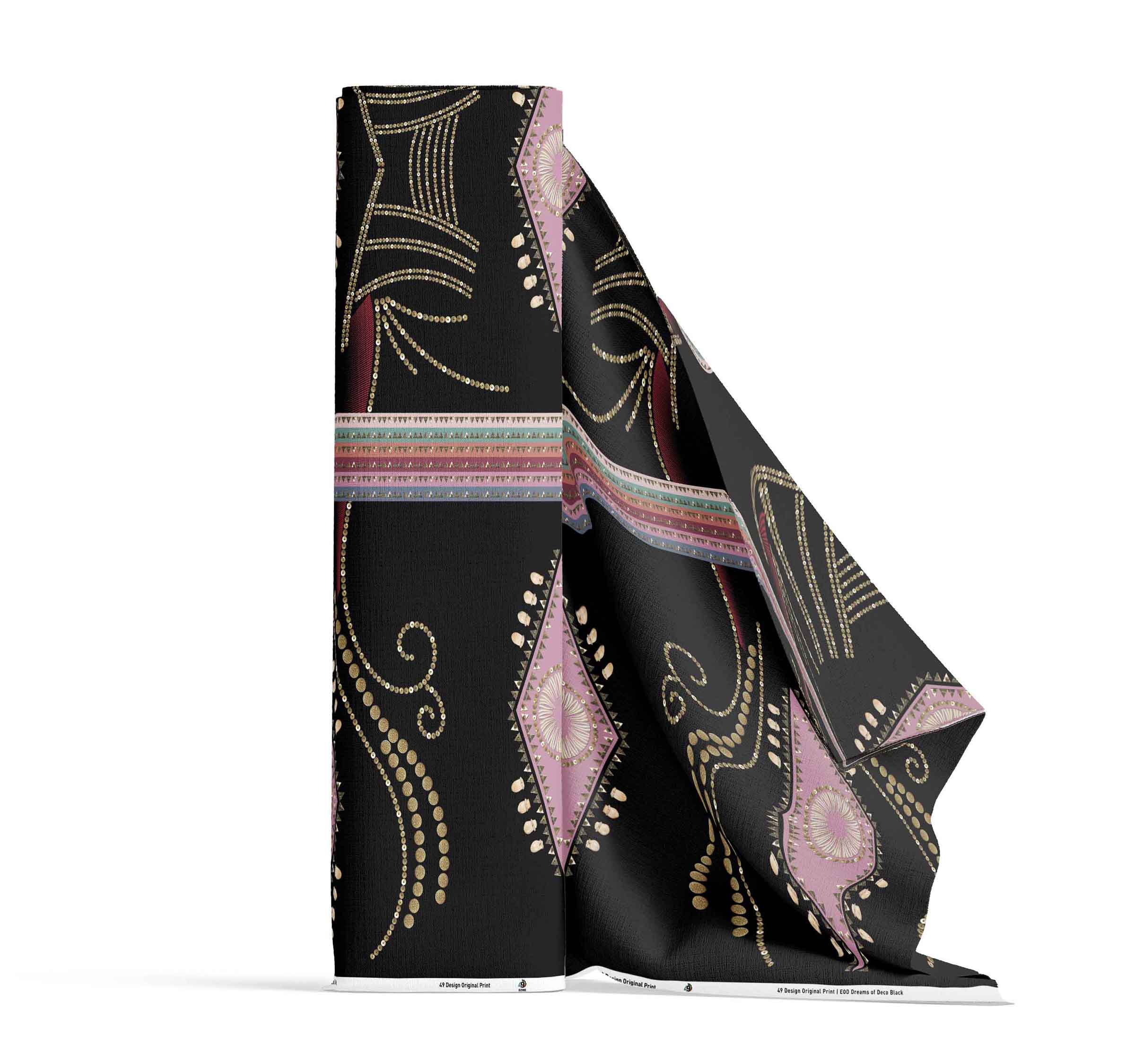 Dreams of Deco Black 42 Inch Cotton Poplin Pre Order