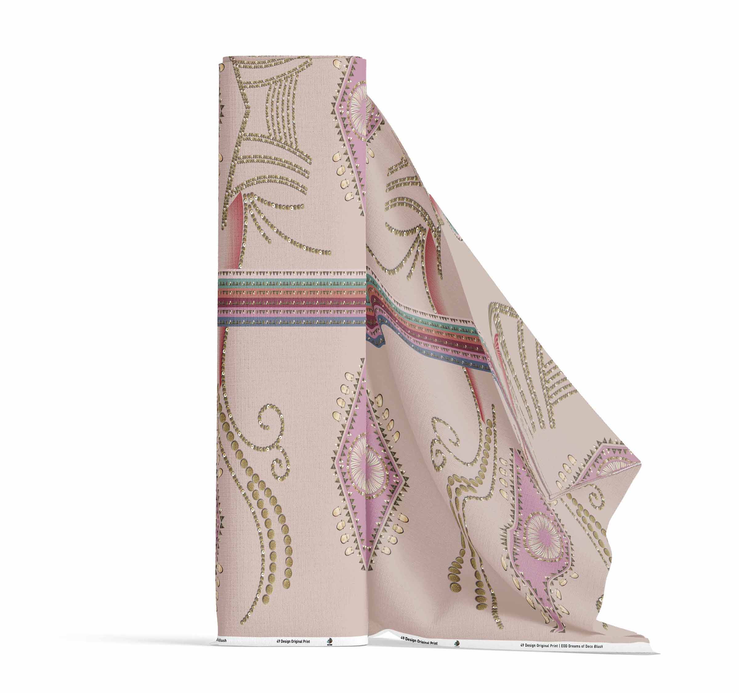 Dreams of Deco Blush 42 Inch Cotton Poplin Pre Order