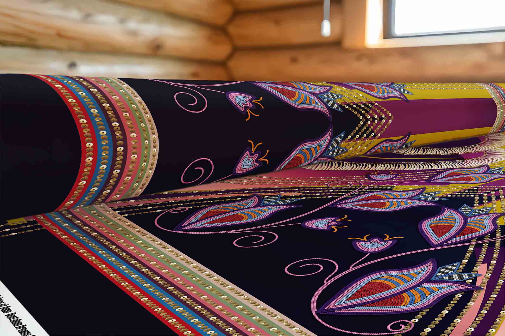 EOD - Dentalium Dreams Green 42 Inch Cotton Poplin Pre Order