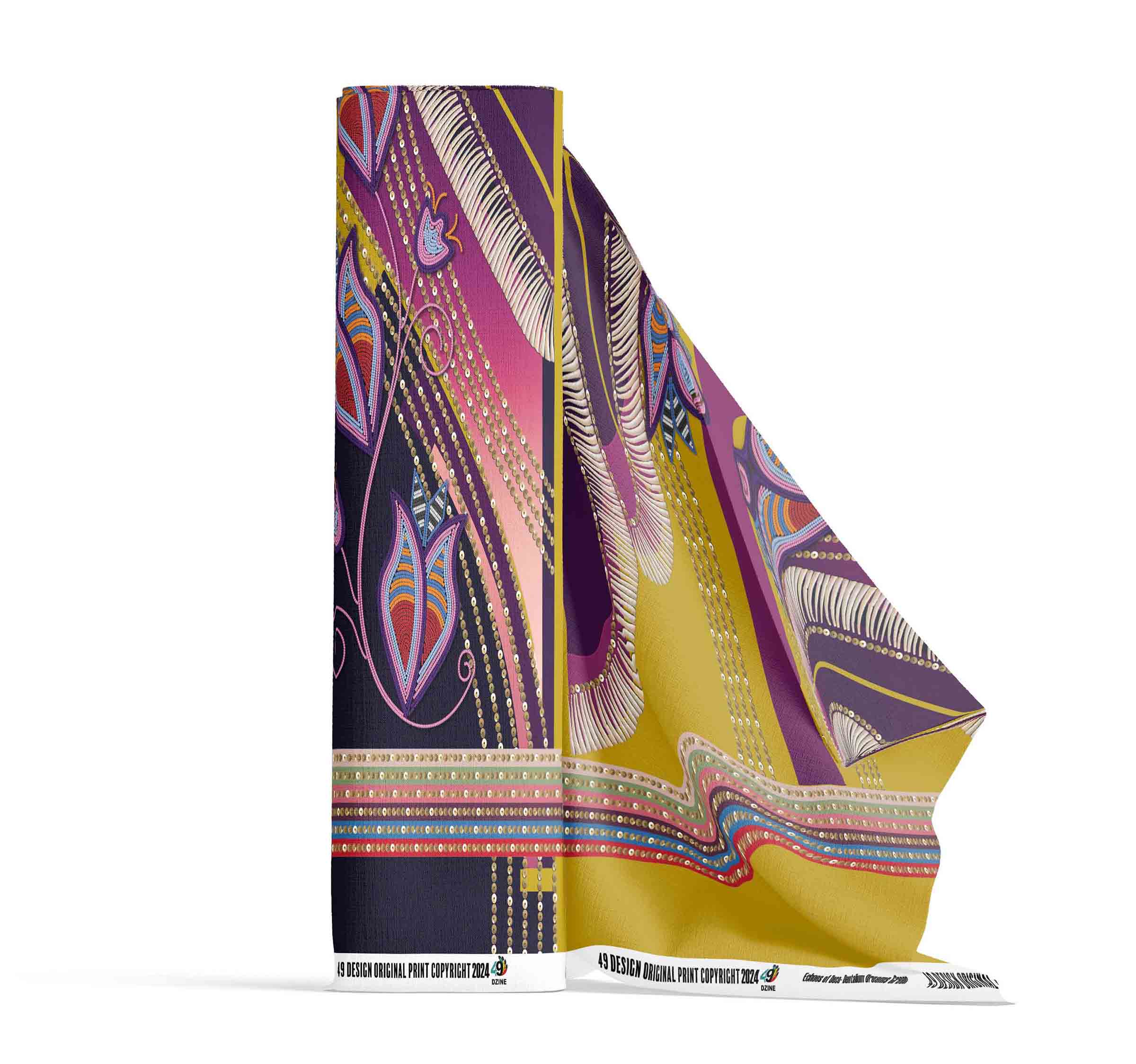 EOD - Dentalium Dreams Green 42 Inch Cotton Poplin Pre Order