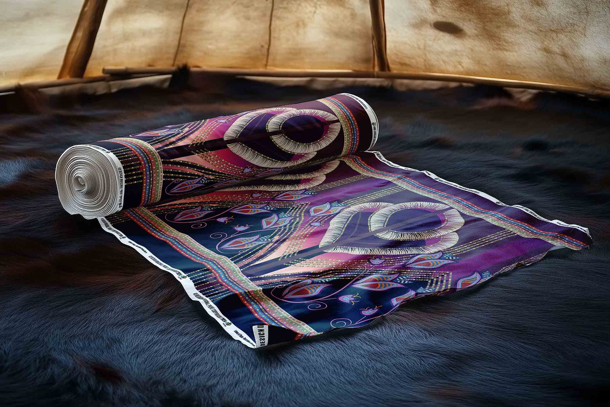 EOD- Dentalium Dreams Berry 42 Inch Cotton Poplin Pre Order