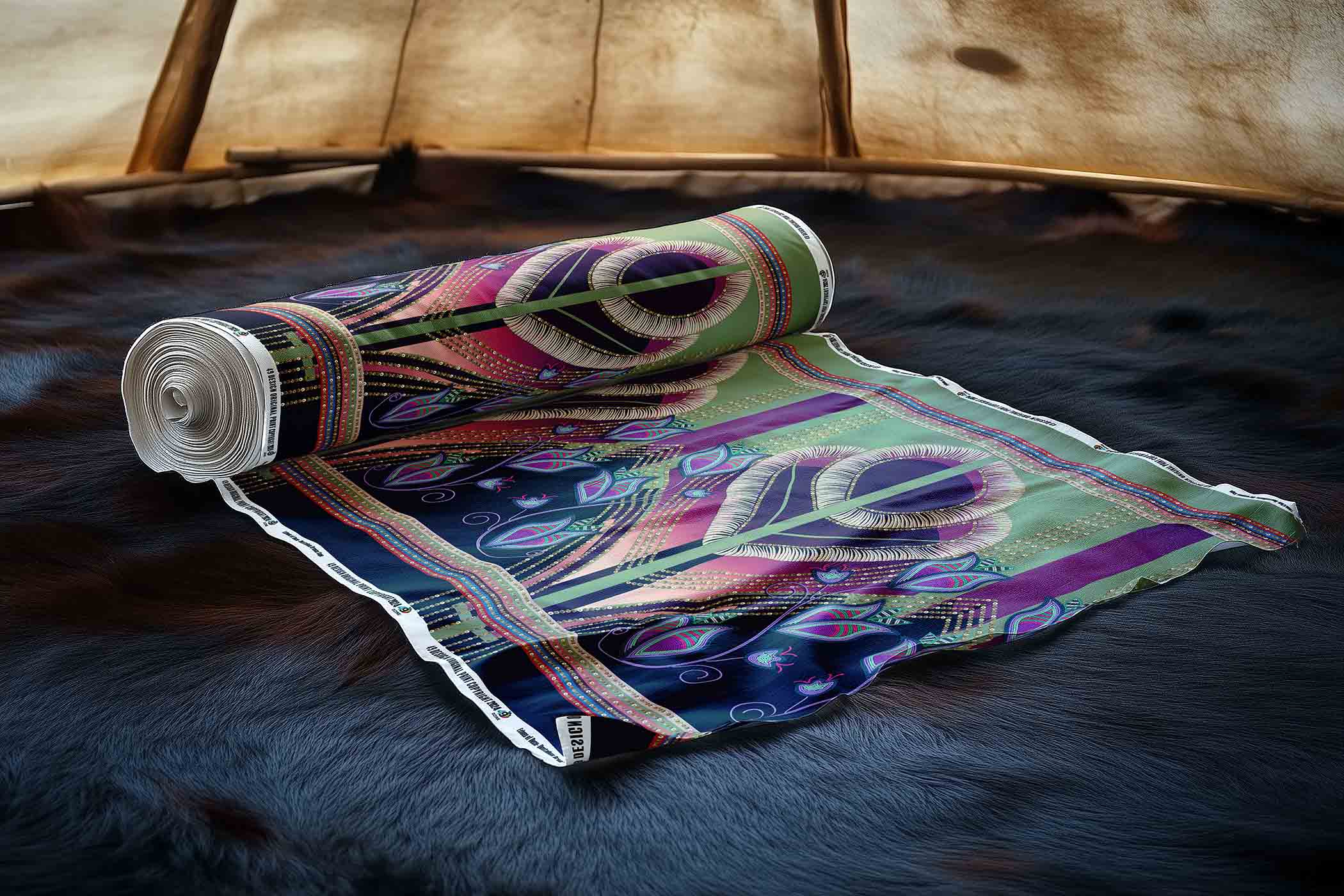 EOD- Dentalium Dreams Sage 42 Inch Cotton Poplin Pre Order