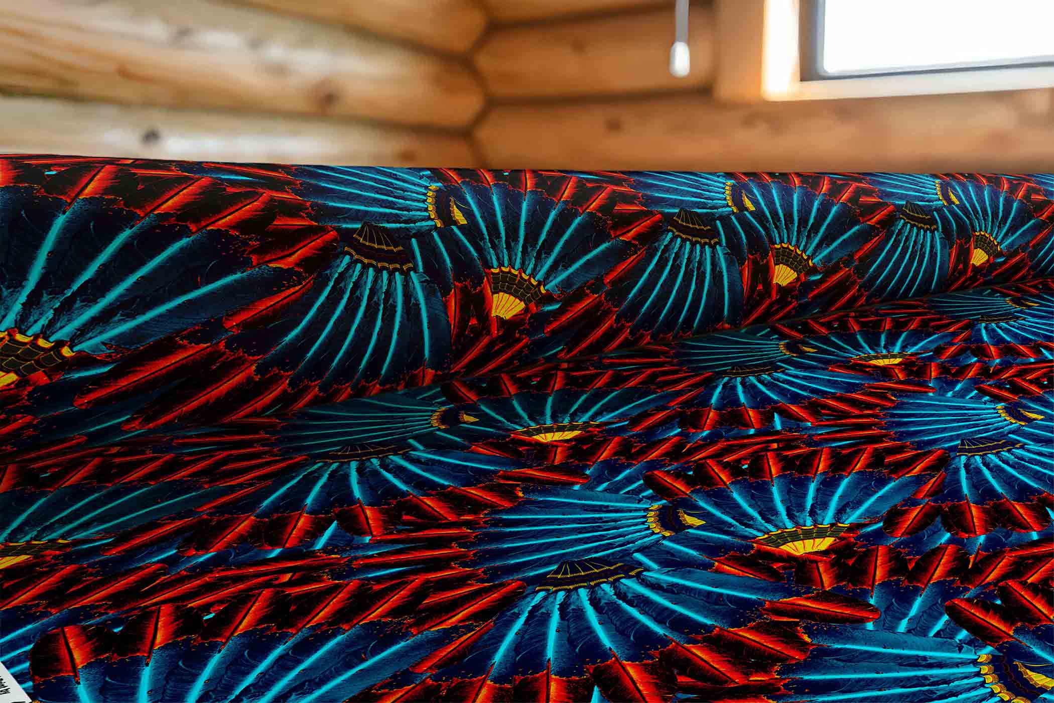 Eagle Feather Fire 42 Inch Cotton Poplin Pre Order