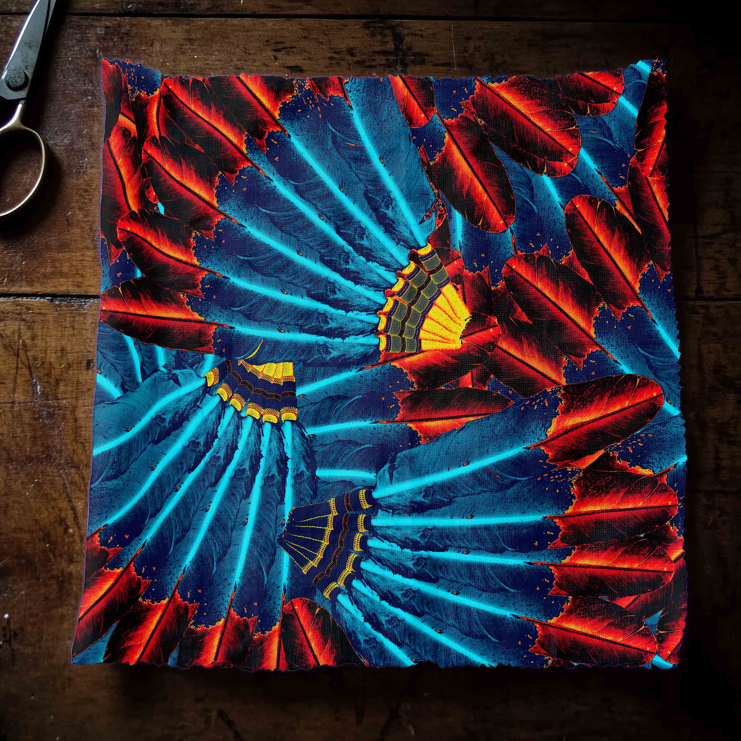 Eagle Feather Fire 42 Inch Cotton Poplin Pre Order