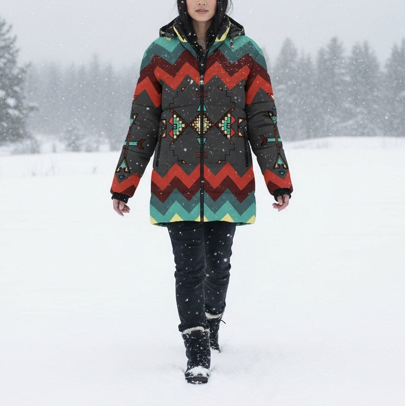 Earth Stepper Women's Hooded Puffer Coat
