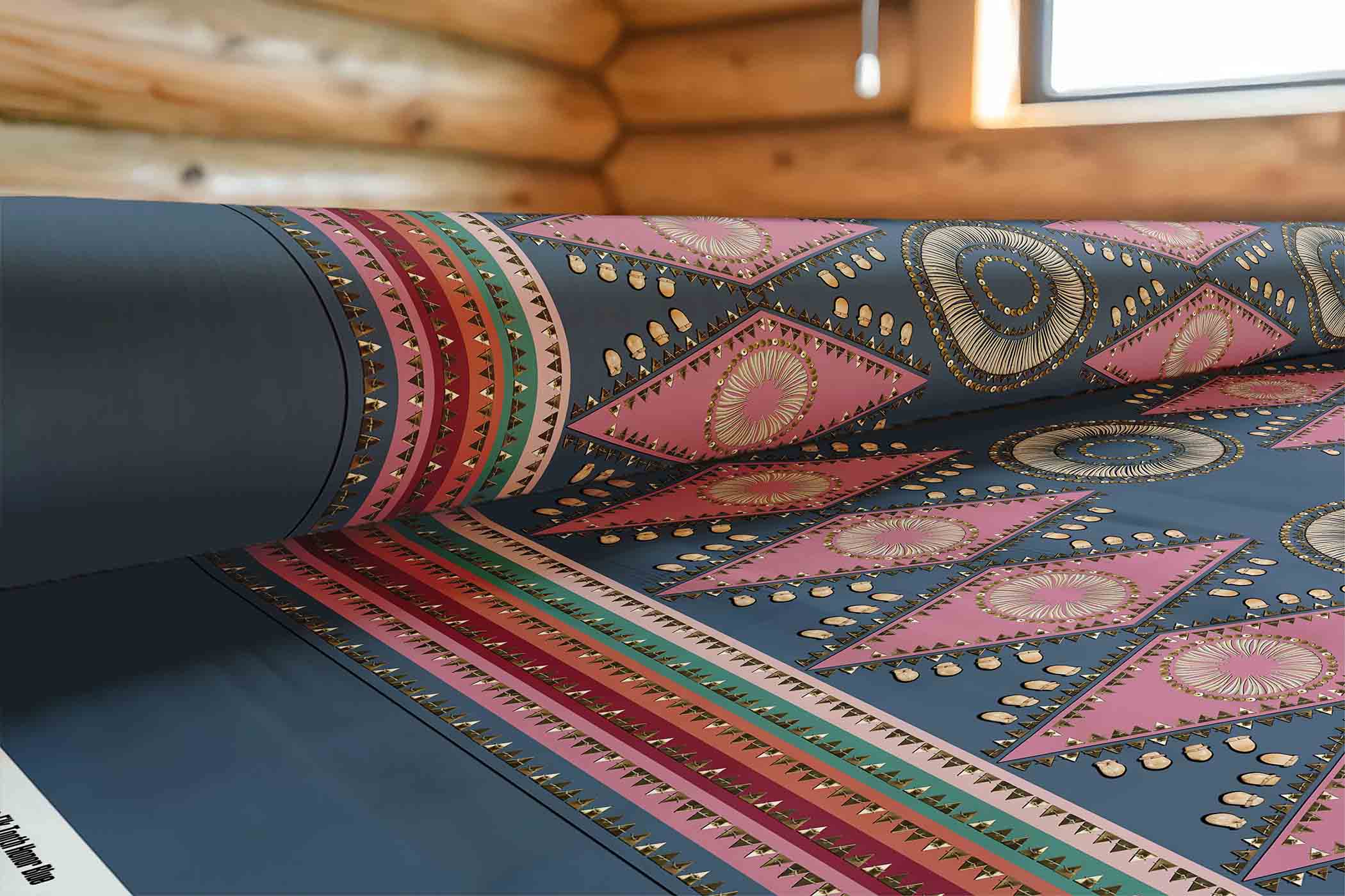 EOD- Elk Tooth Honor Blue 42 Inch Cotton Poplin Pre Order