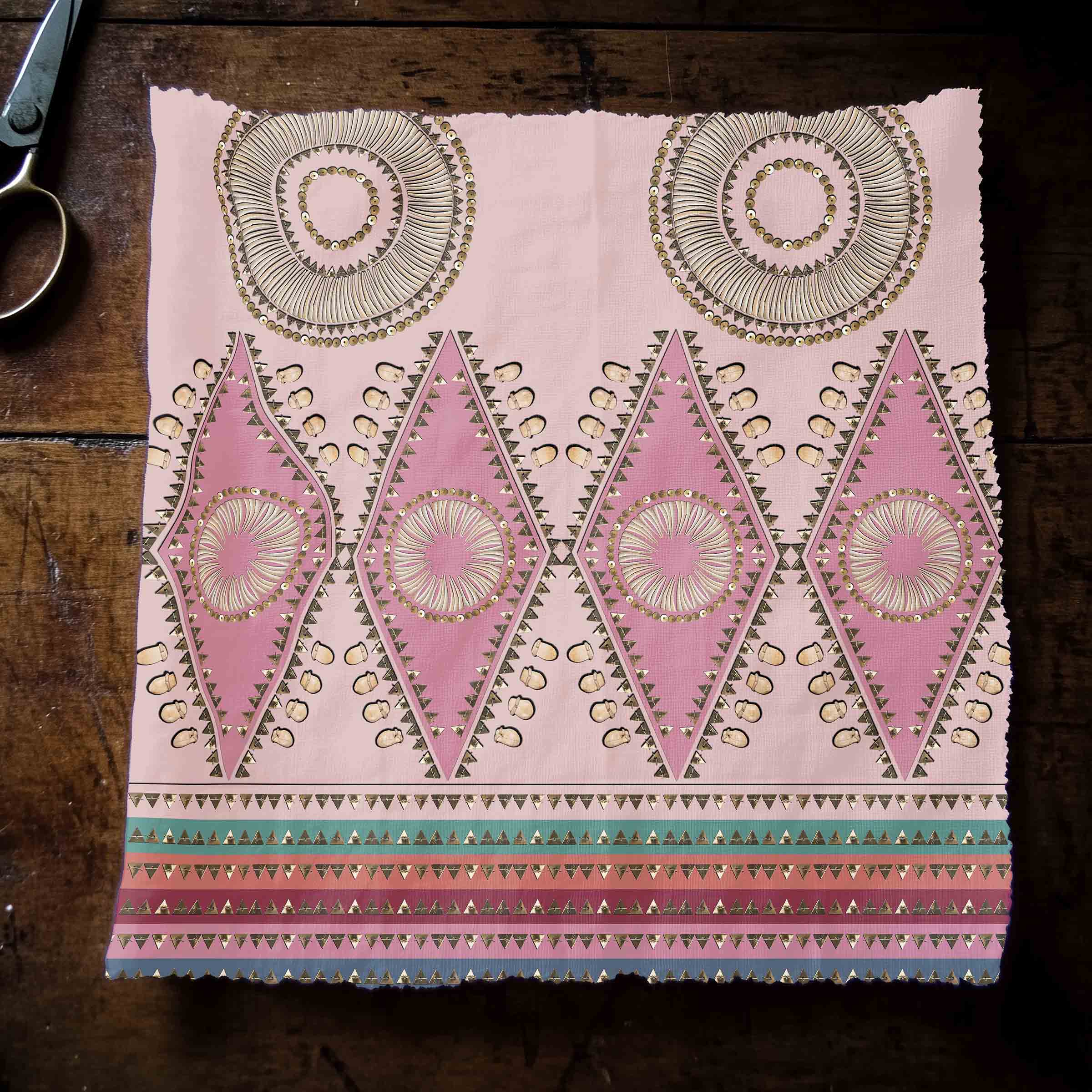 EOD- Elk Tooth Honor Blush 42 Inch Cotton Poplin Pre Order