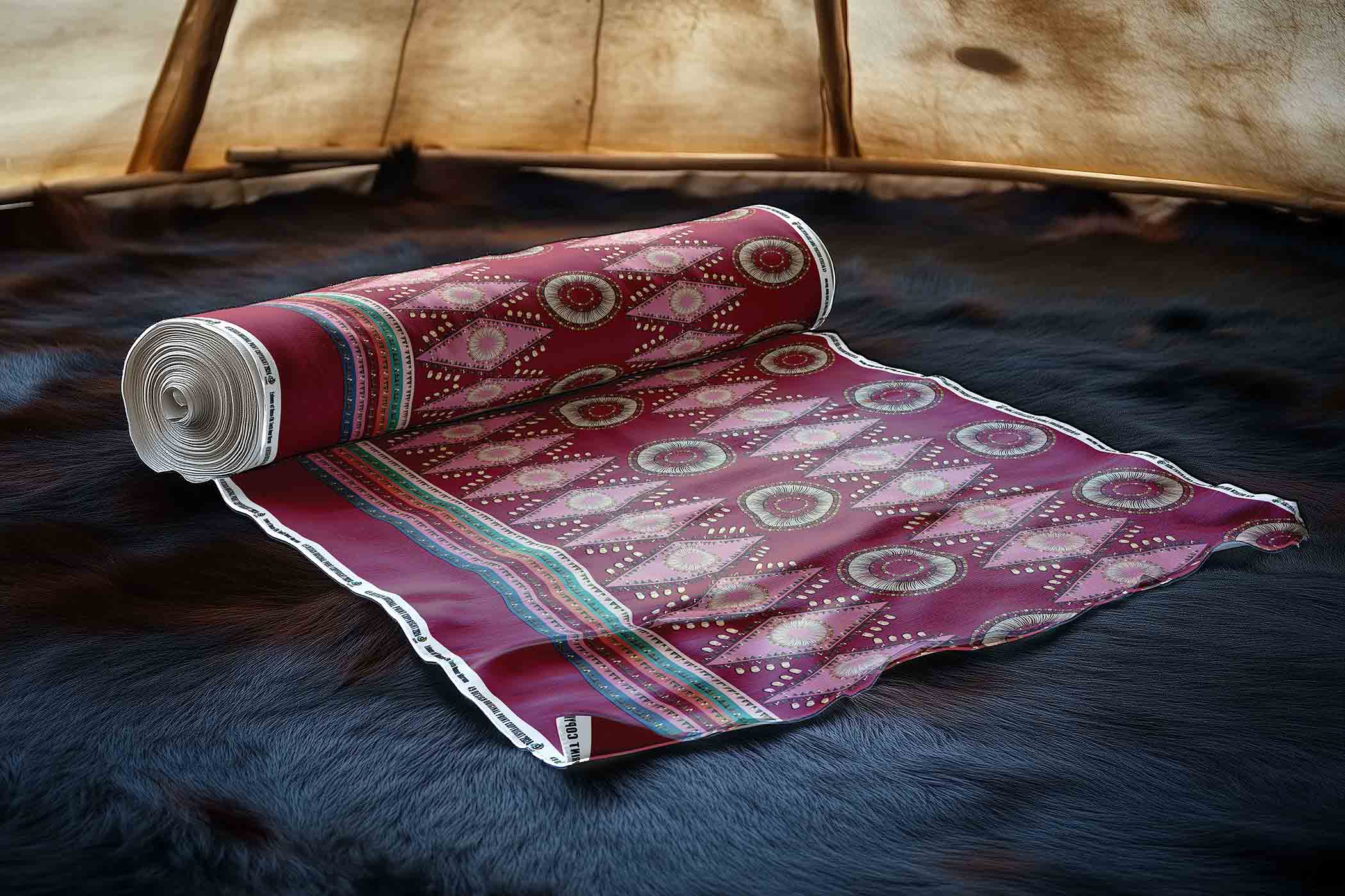 EOD- Elk Tooth Honor Maroon 42 Inch Cotton Poplin Pre Order