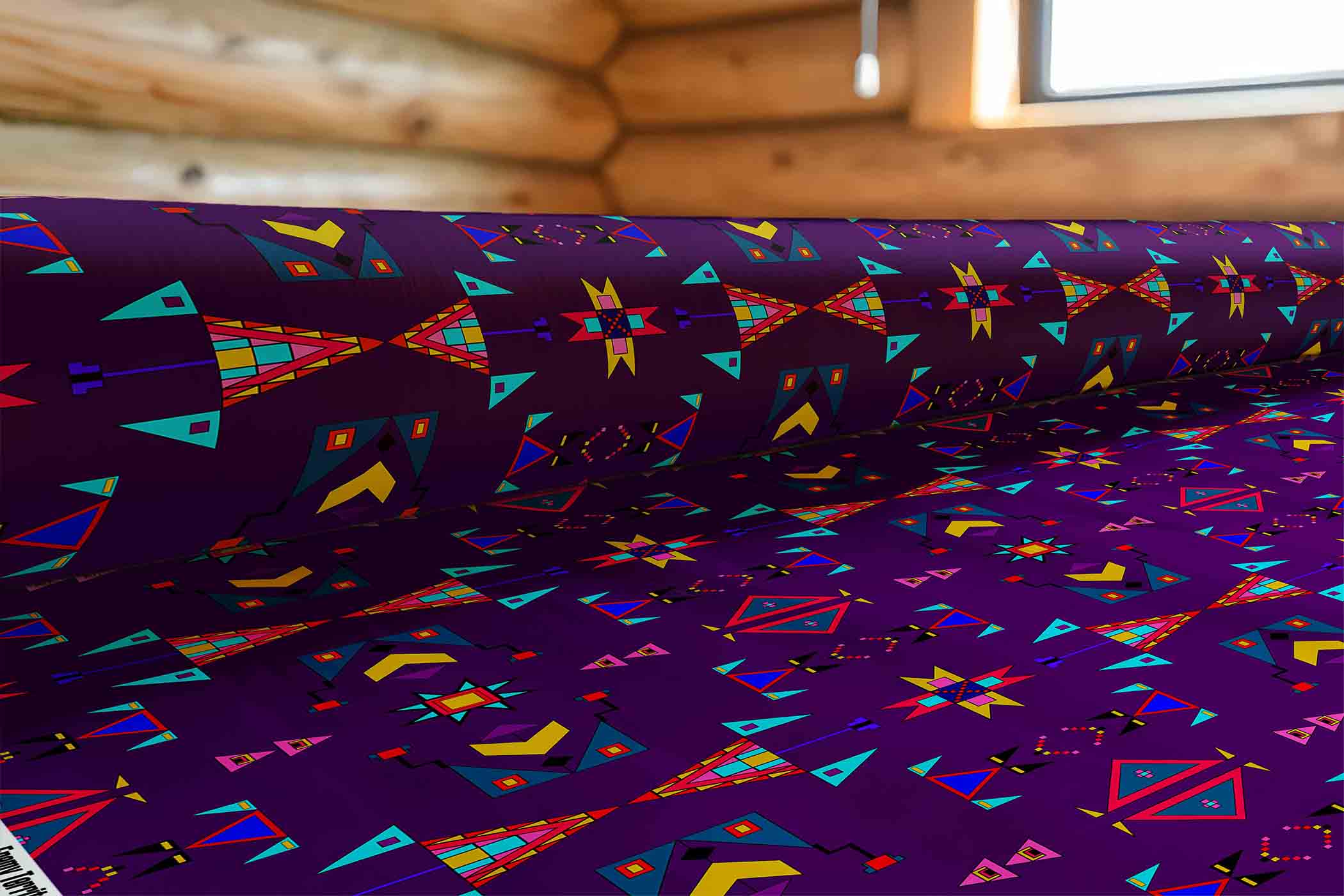 Enemy Territory Berry 42 Inch Cotton Poplin Pre Order