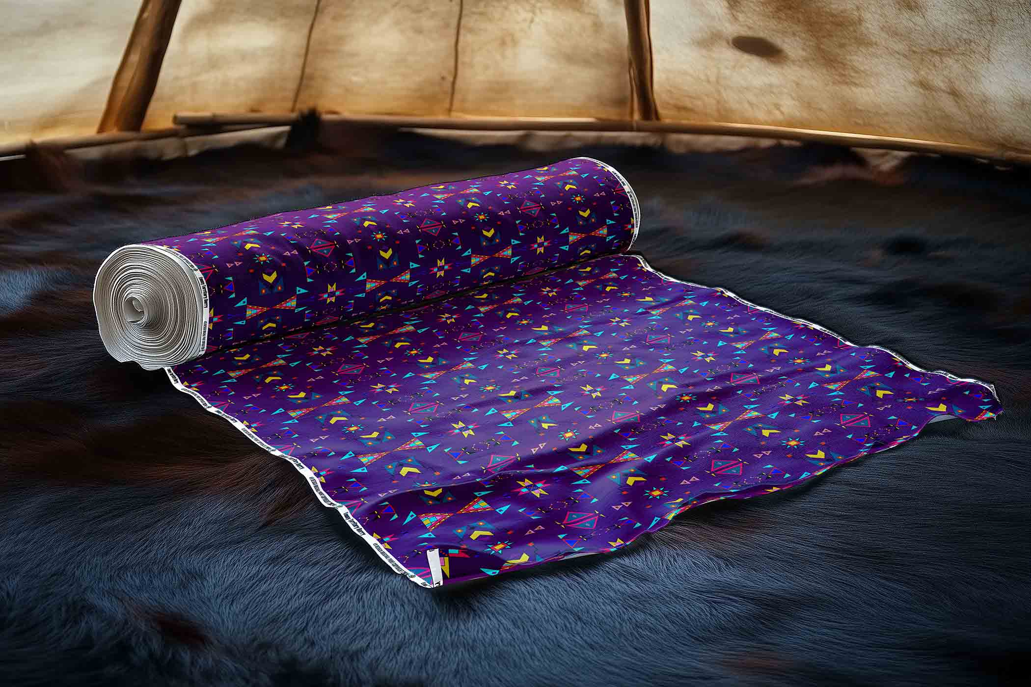 Enemy Territory Berry 42 Inch Cotton Poplin Pre Order