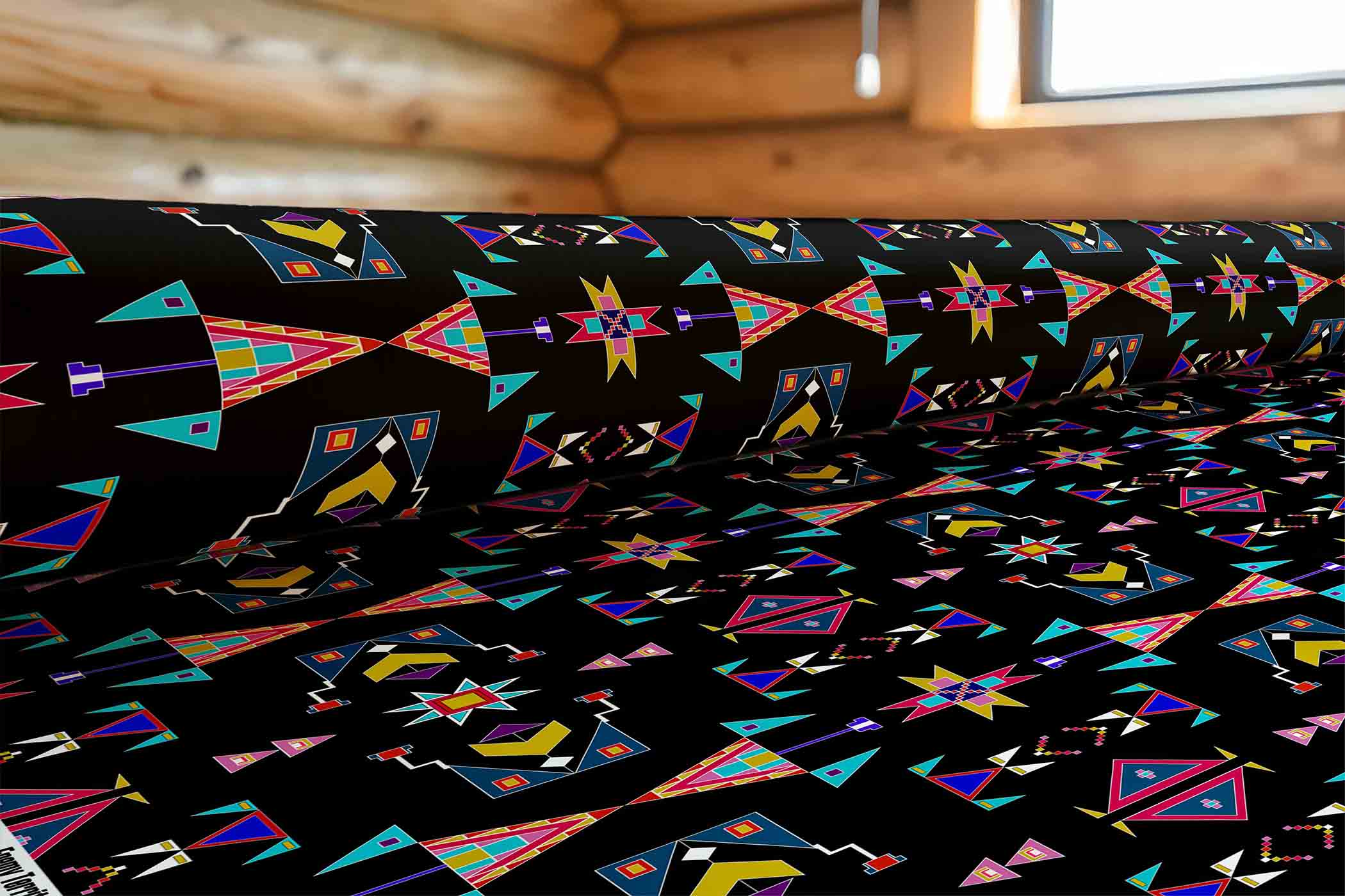 Enemy Territory Black 42 Inch Cotton Poplin Pre Order