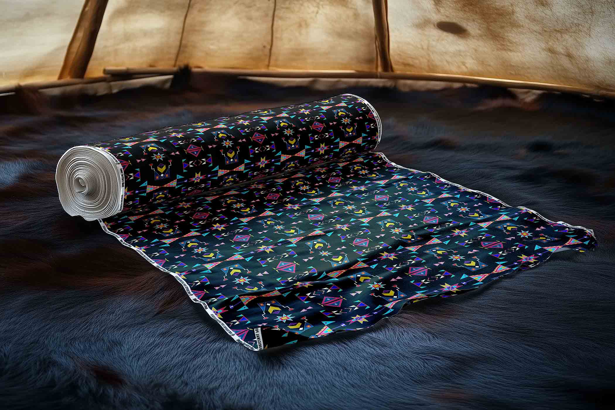 Enemy Territory Black 42 Inch Cotton Poplin Pre Order