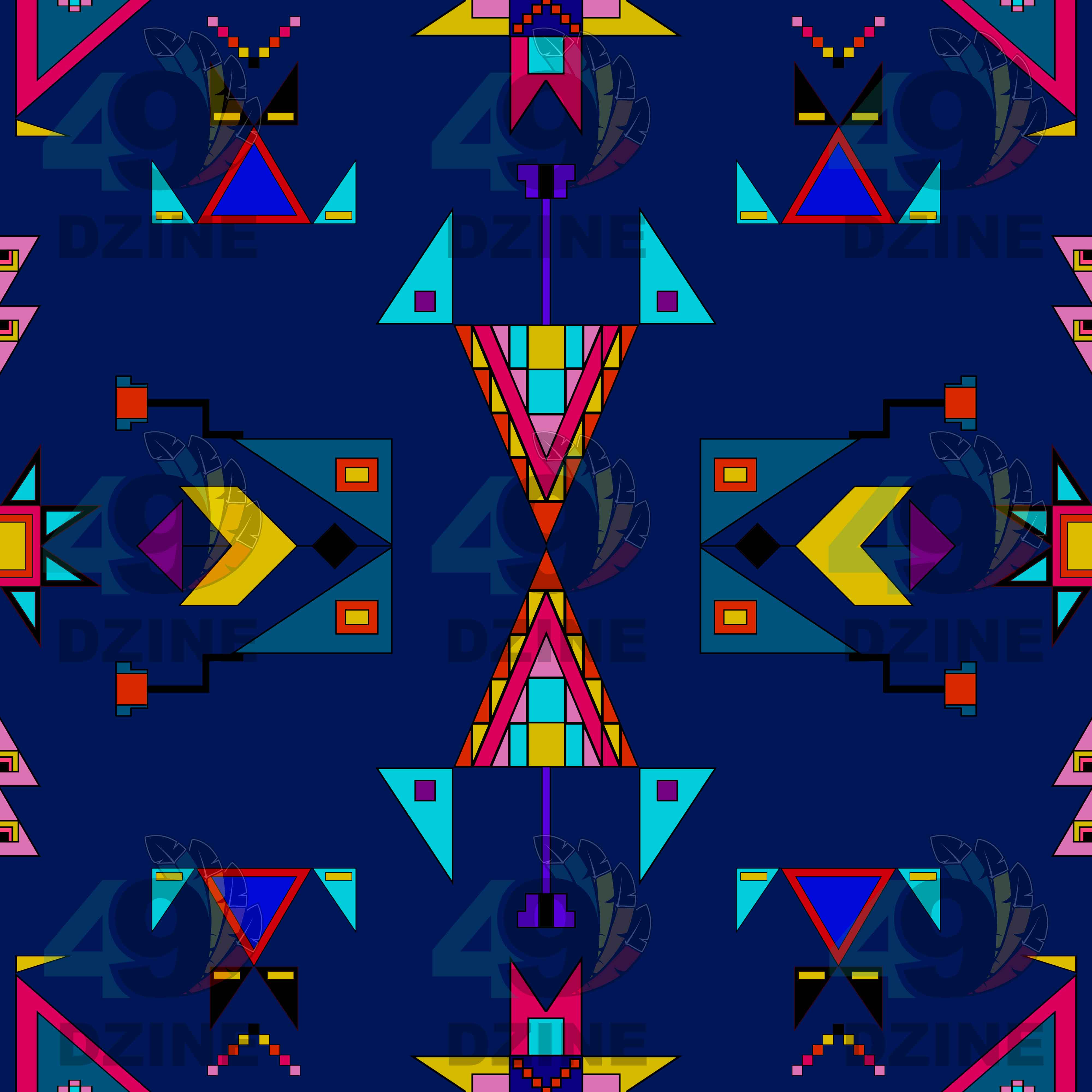 Enemy Territory Midnight 42 Inch Cotton Poplin Pre Order