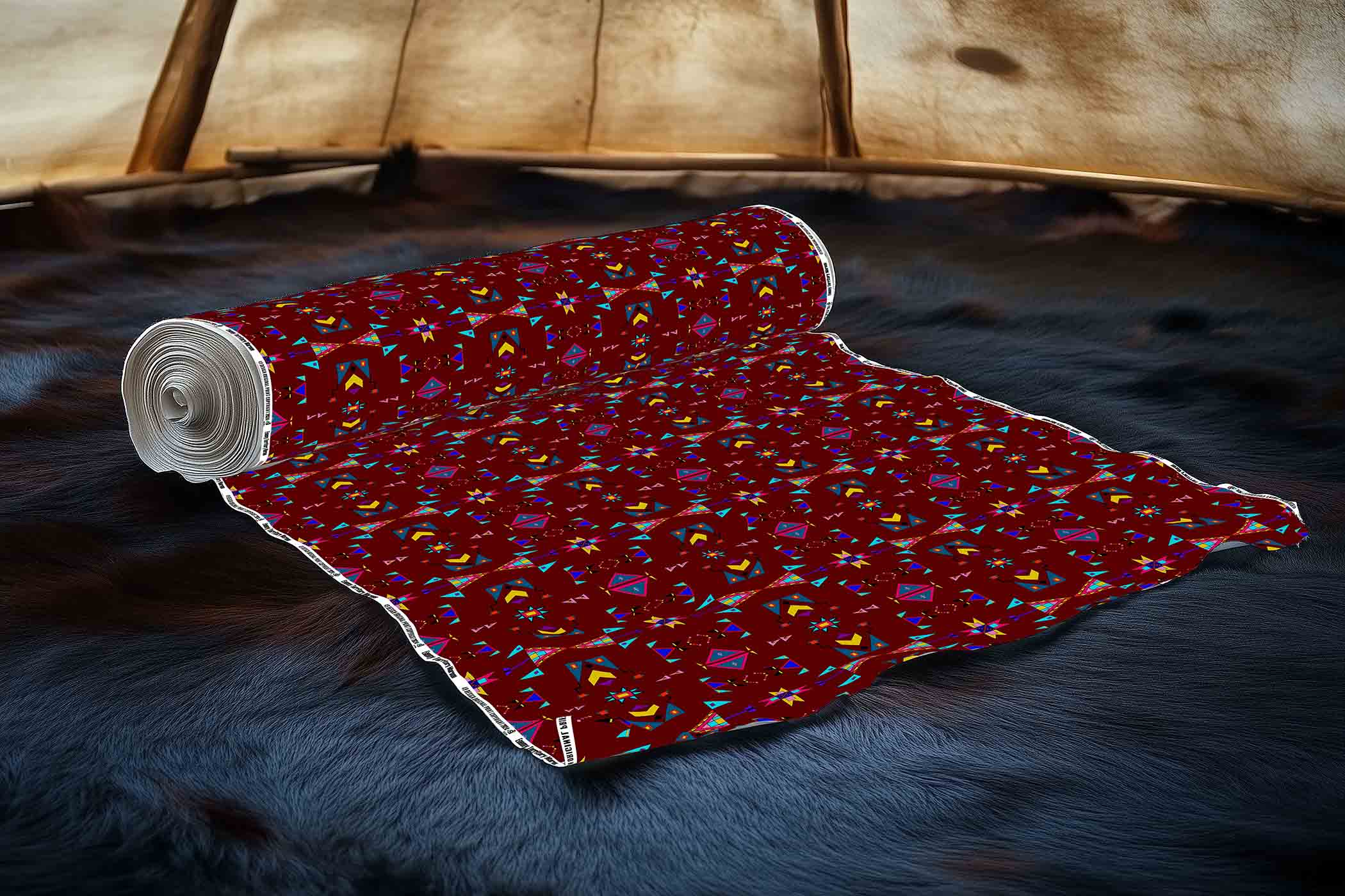 Enemy Territory Maroon 42 Inch Cotton Poplin Pre Order