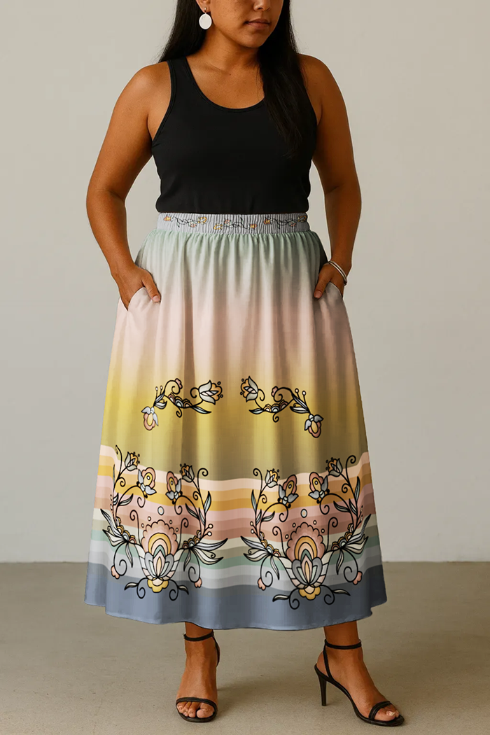 Falling Leaf Rising Bloom Skirt