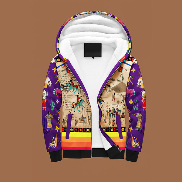 Fierce Alliances Violet Sherpa Hoodie