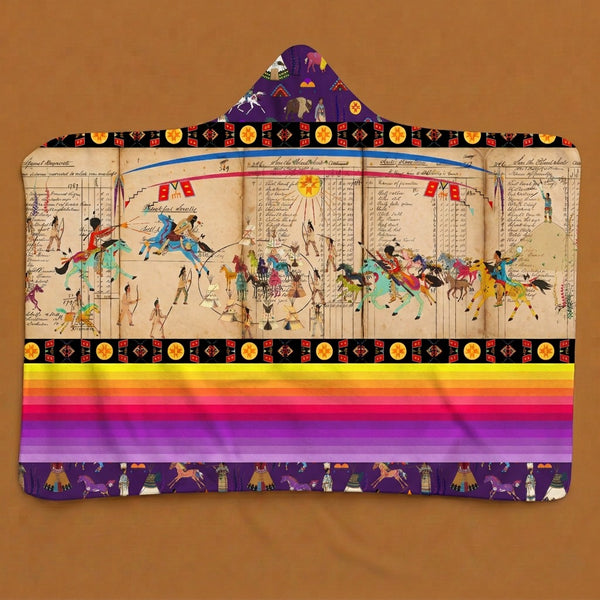Fierce Alliances Violet Hooded Blanket