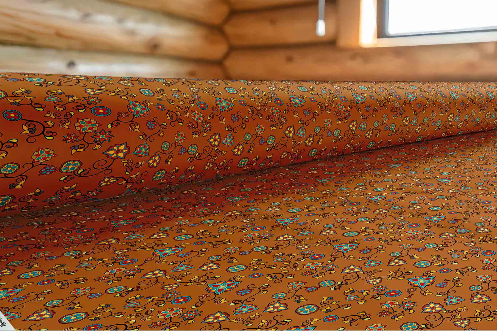 Fire Bloom Light 42 Inch Cotton Poplin Pre Order