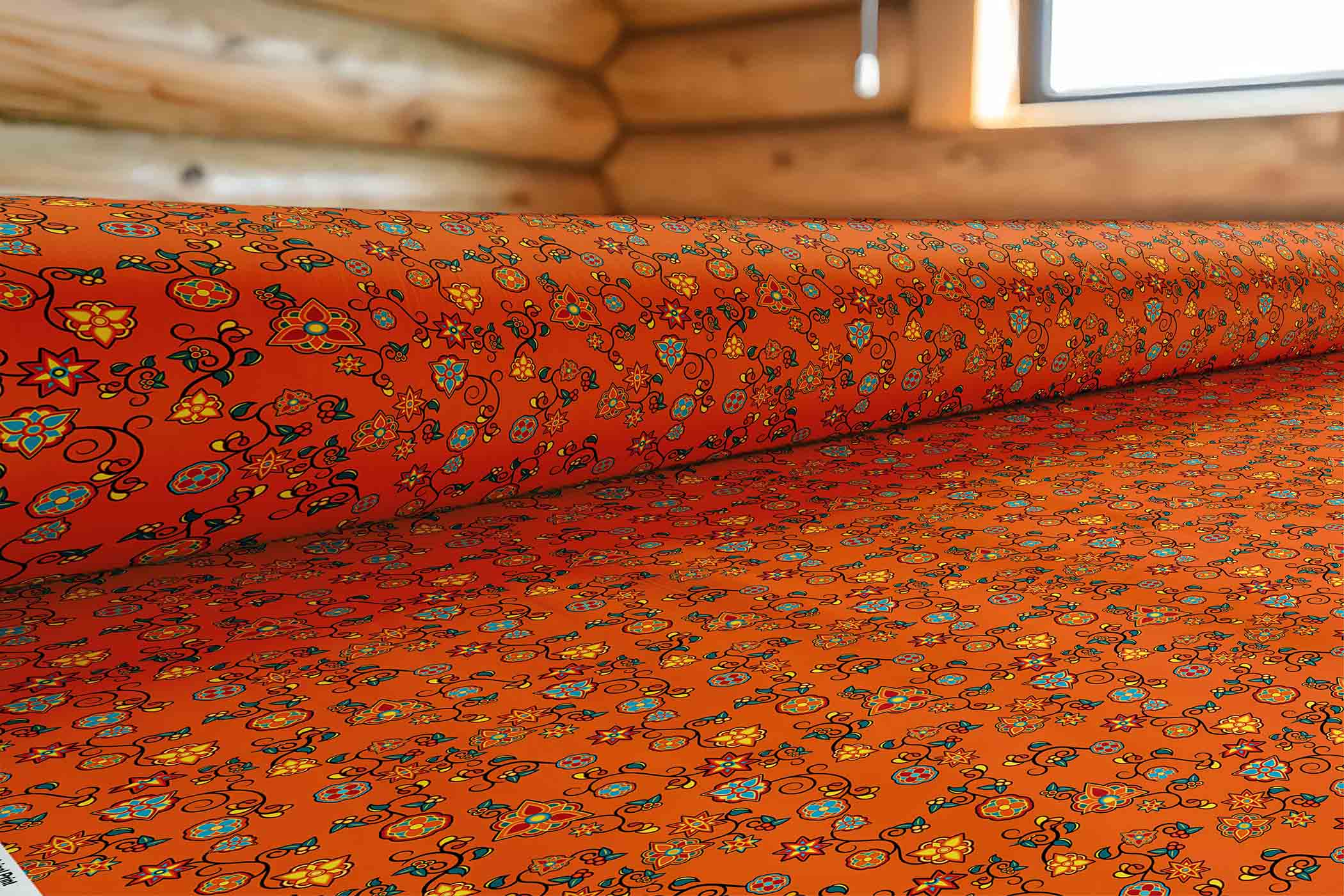 First Bloom Shade Orange 42 Inch Cotton Poplin Pre Order