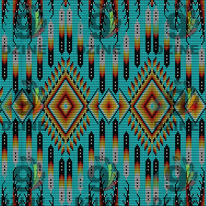 Fire Feather Turquoise Satin Fabric By the Yard Pre Order