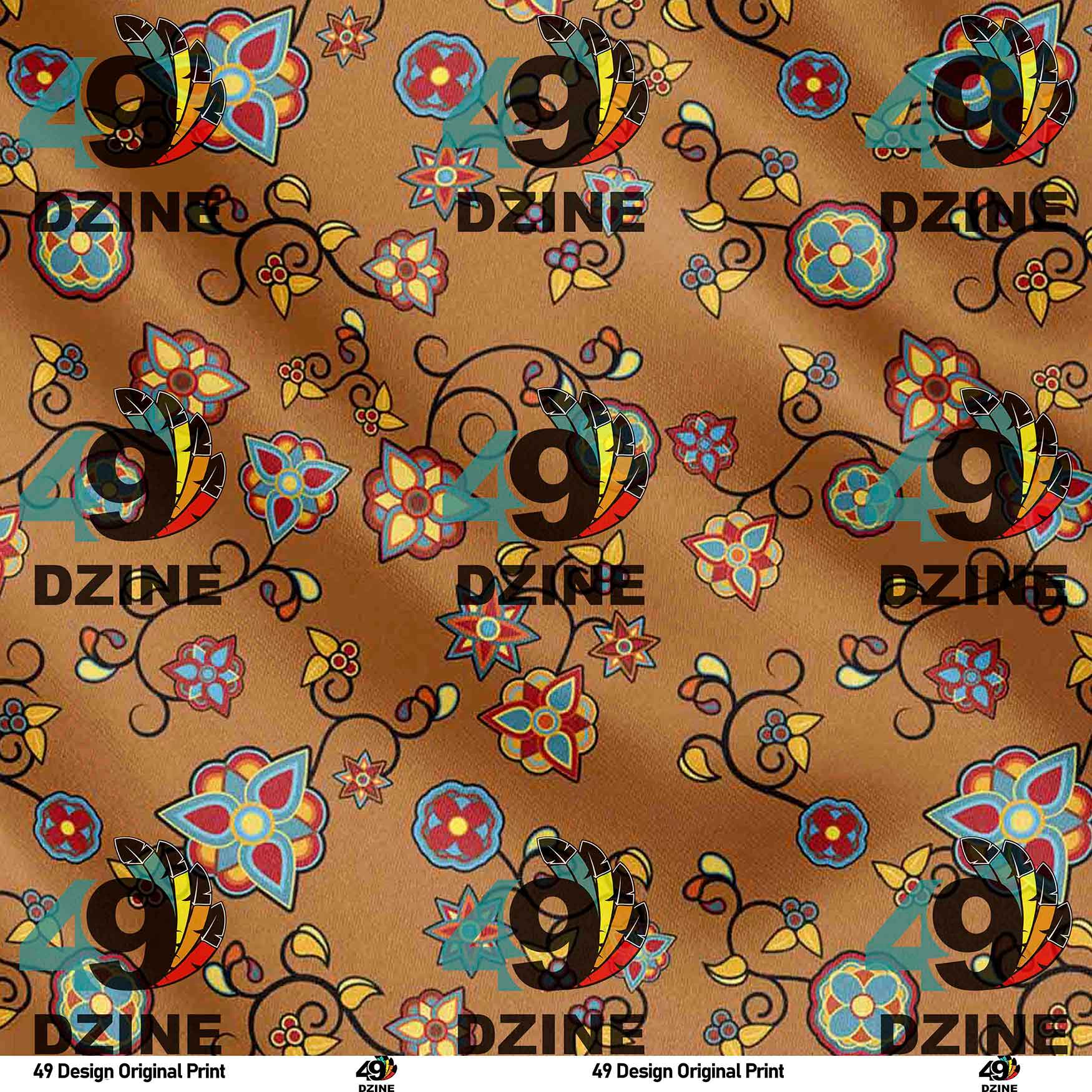 Fire Bloom Light 42 Inch Cotton Poplin Pre Order