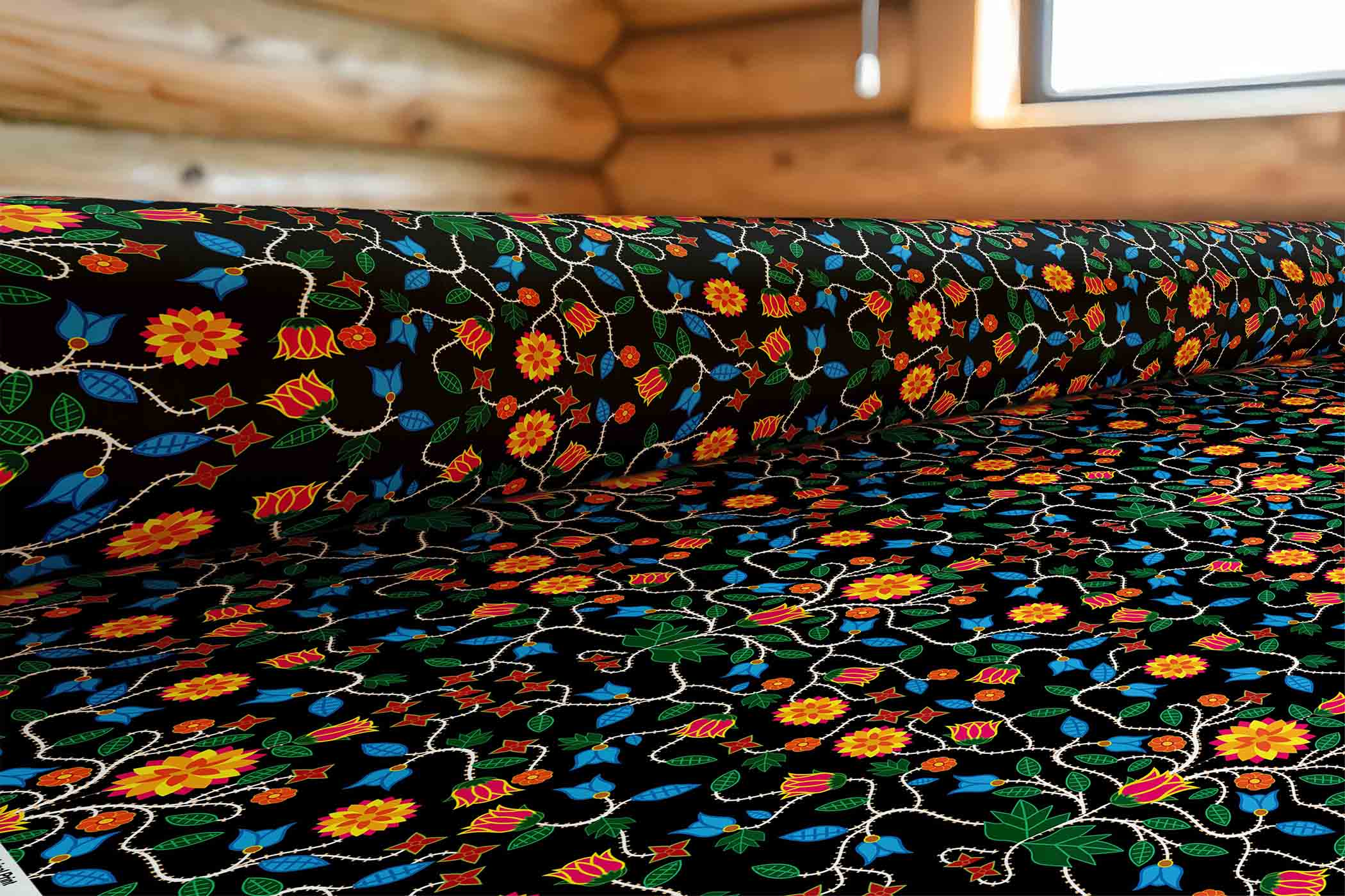 Floral Damask 02 Satin Fabric By the Yard Pre Order