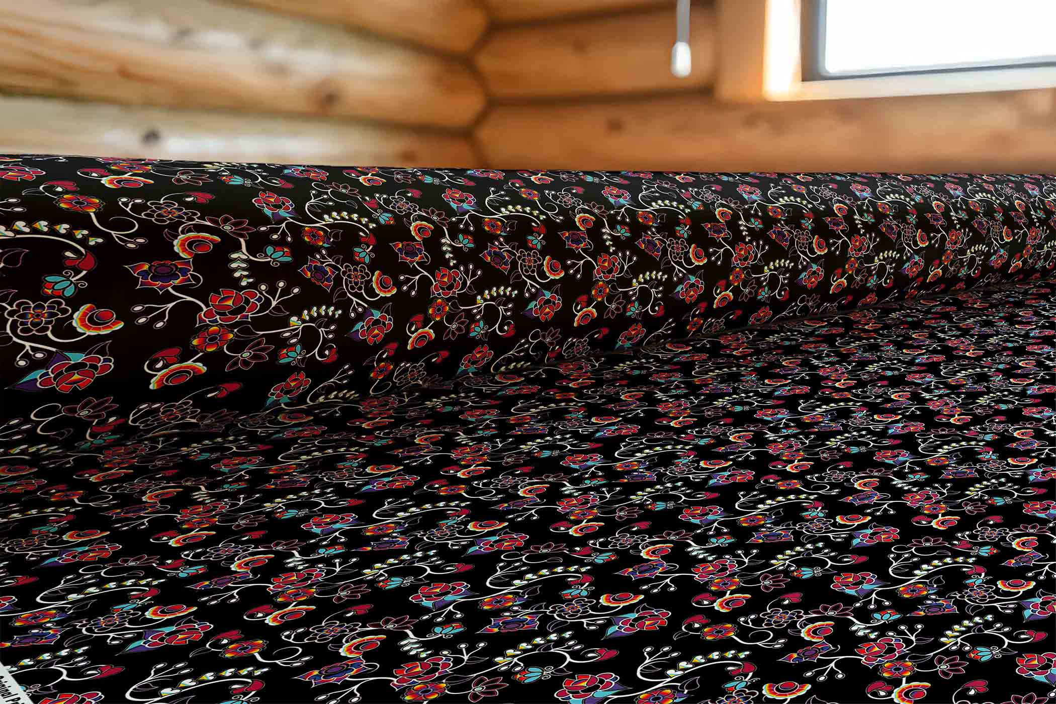 Floral Danseur Satin Fabric By the Yard Pre Order