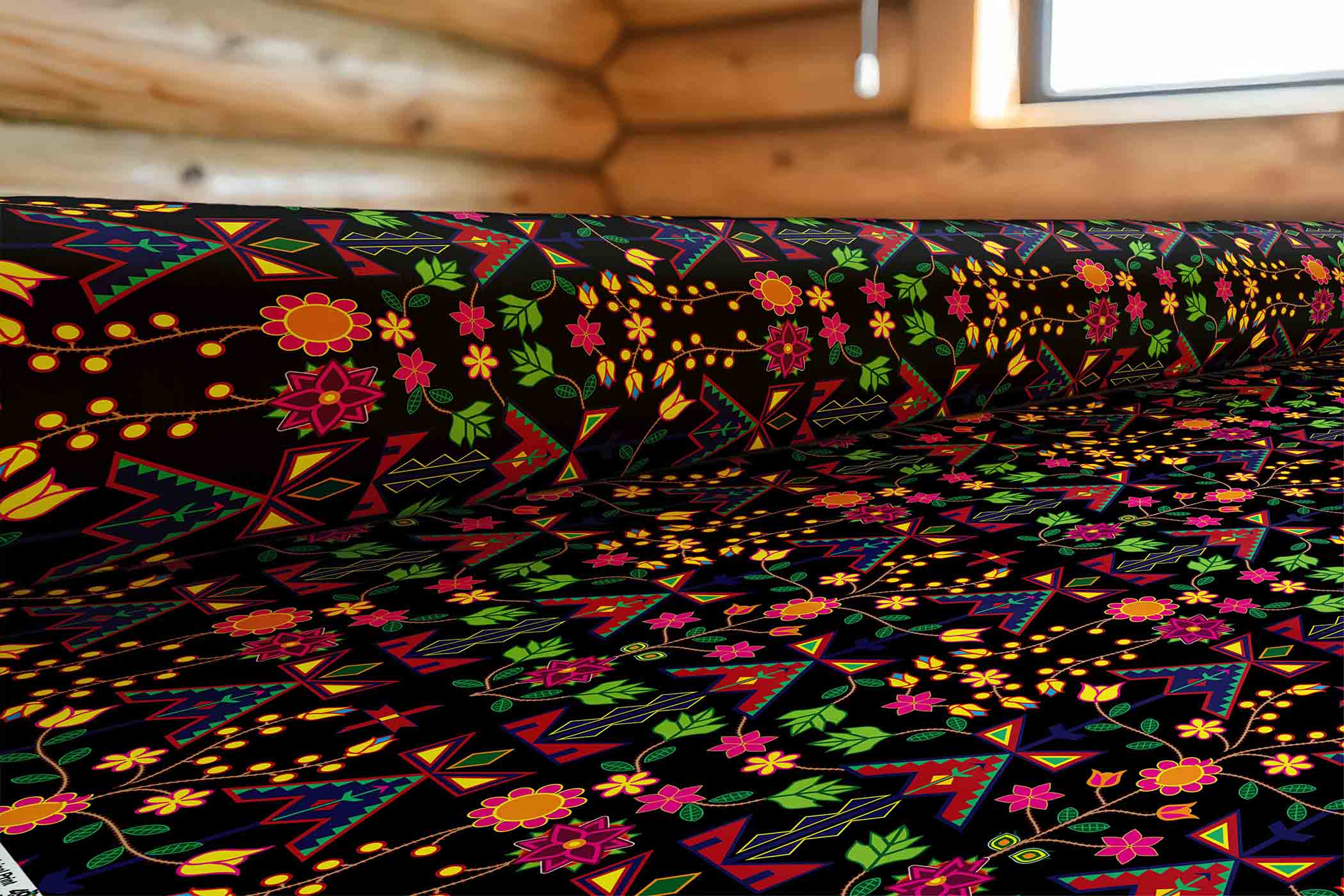 Floral and Geometric Dance - 02 42 Inch Cotton Poplin Pre Order