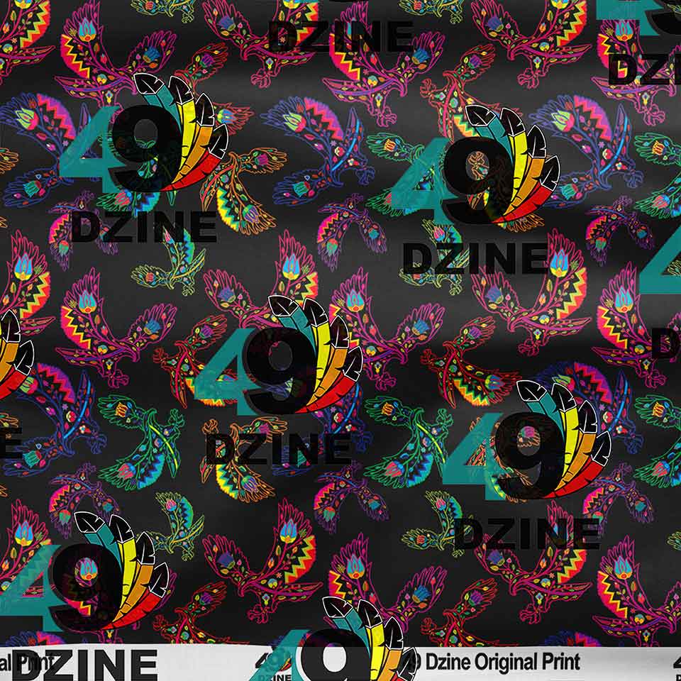 Neon Floral Eagles 42 inch Cotton Poplin Pre Order