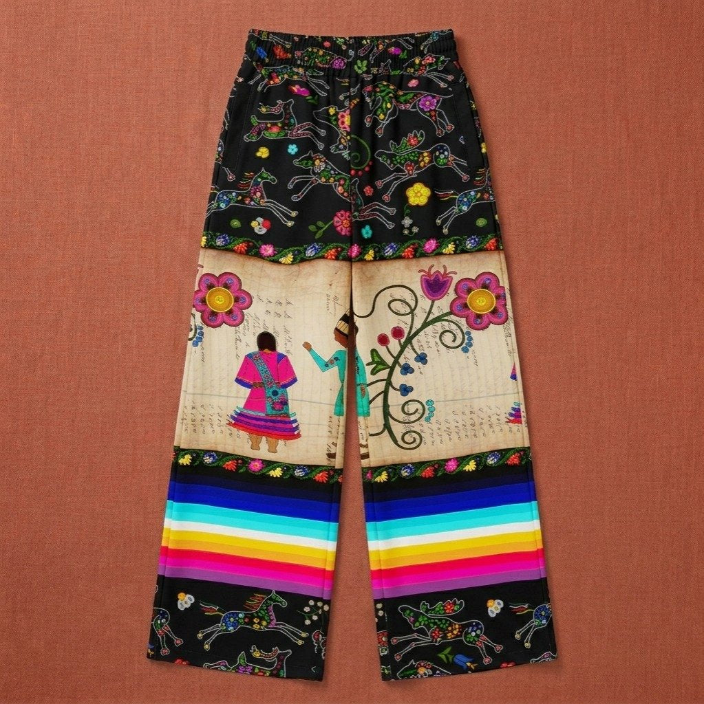 Floral Ledger Sweethearts Women's Pants